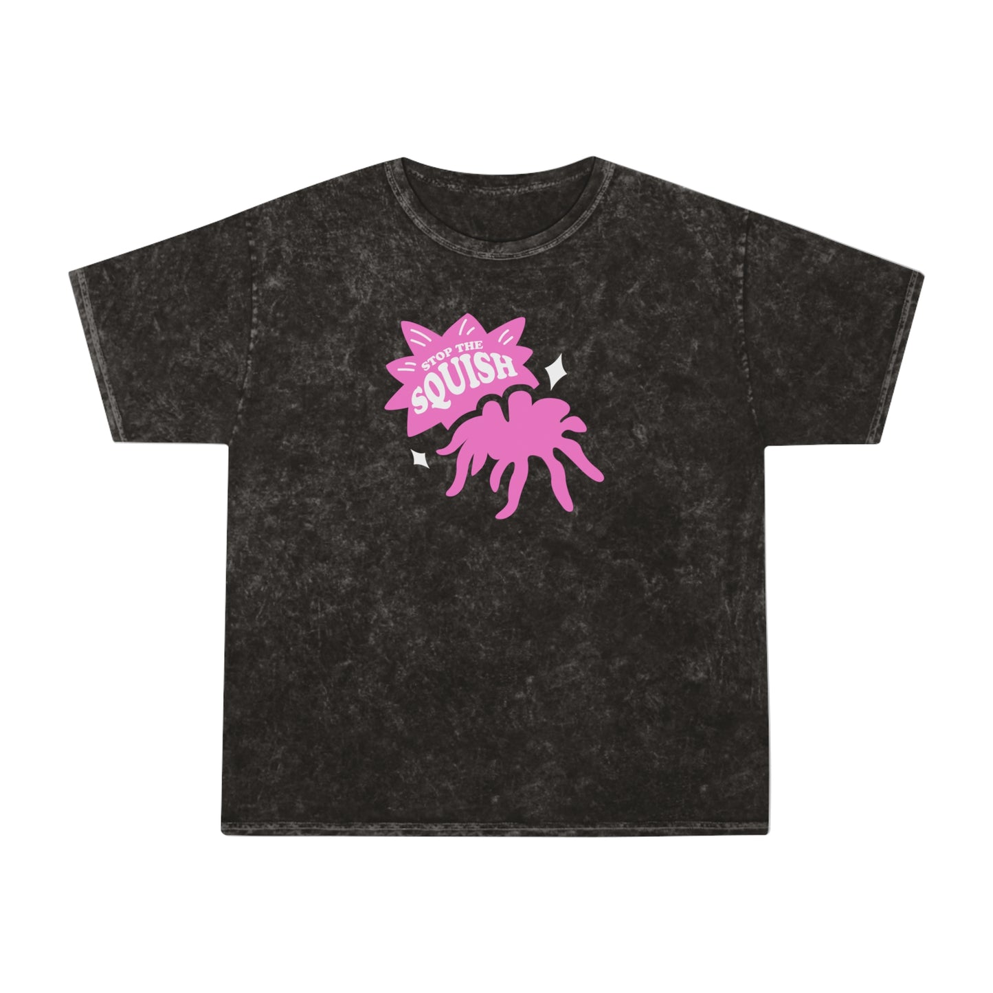 STOP THE SQUISH UNISEX MINERAL WASH T-SHIRT
