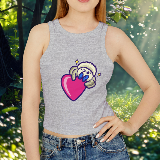 CREAMPUFF LOVE WOMEN’S MICRO RIB RACER TANK TOP